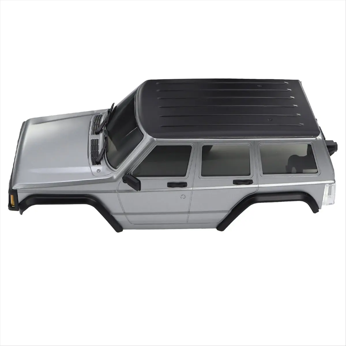 

Component 155mm Wheelbase Hardtop Cherokee Body for 1/18 RC Crawler TRX4M Bronco Defender Chassis Silver Gray