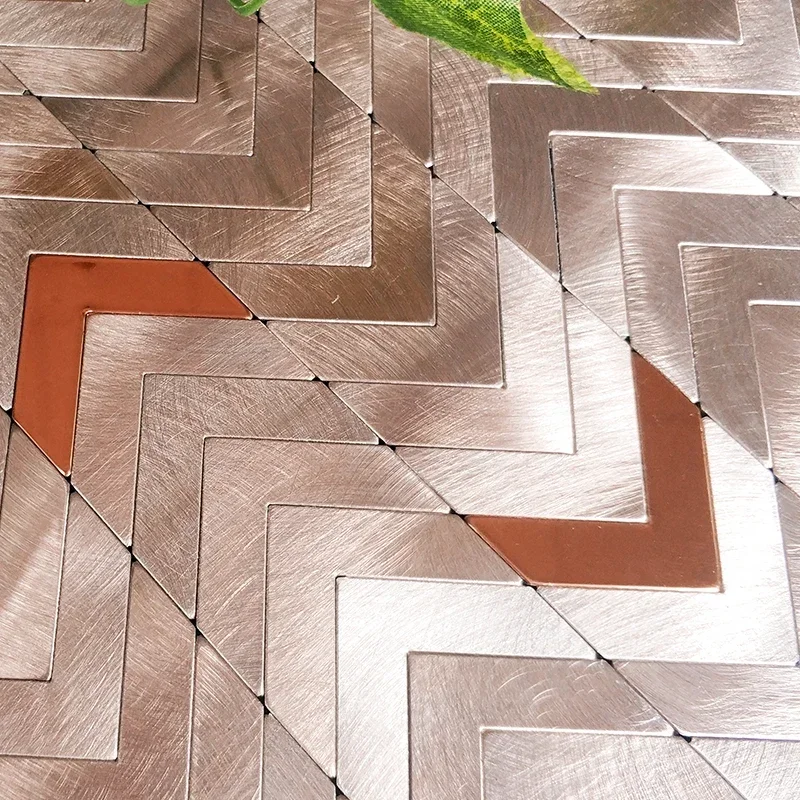 1 piece Building materials mosaic aluminum plastic sheet metal modern simple back glue self-adhesive bathroom kitchen bar house