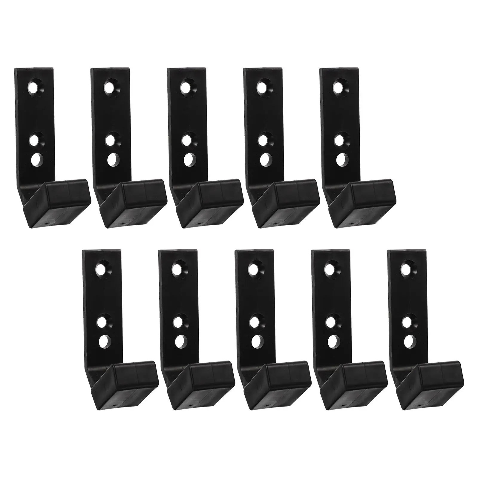 

10Pcs Gym Equipment Hangers - Barbell Squat Rack Hooks in Premium Pc - Space Saving Resistance Bands Rack Accessories -