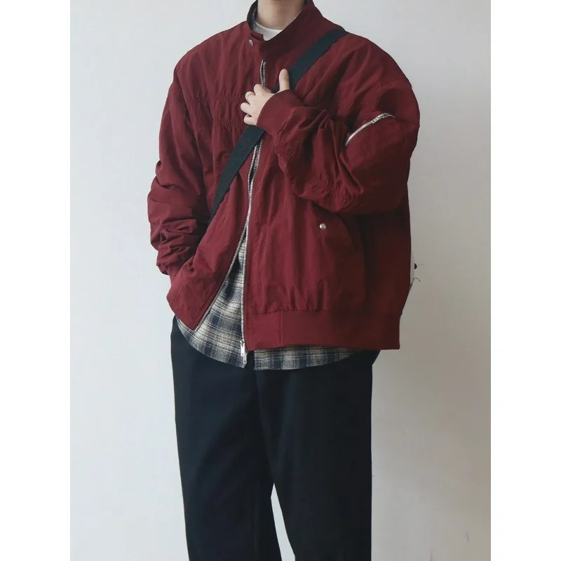 

Новинка 2025, американская бейсбольная куртка в стиле ретро, мужская весенне-осенняя повседневная свободная куртка для пилотов, топ из полиэстера, молодежная стандартная посадка