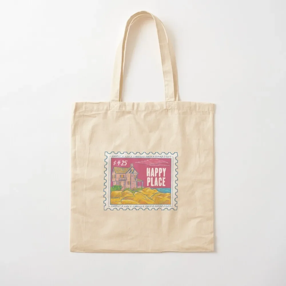 Cottage Stamp from Emily Henry's Happy Place Tote Bag shopper bag women Lady bag