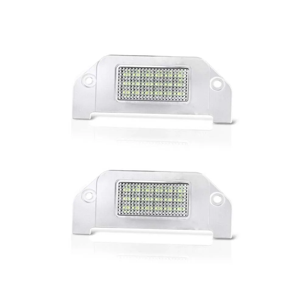 2PCs Pure White Full SMD LED license Plate Light Set LH+RH For 05-14 Chrysler 300 300C Chrysler Sebring 07-10  Car tail Lighting