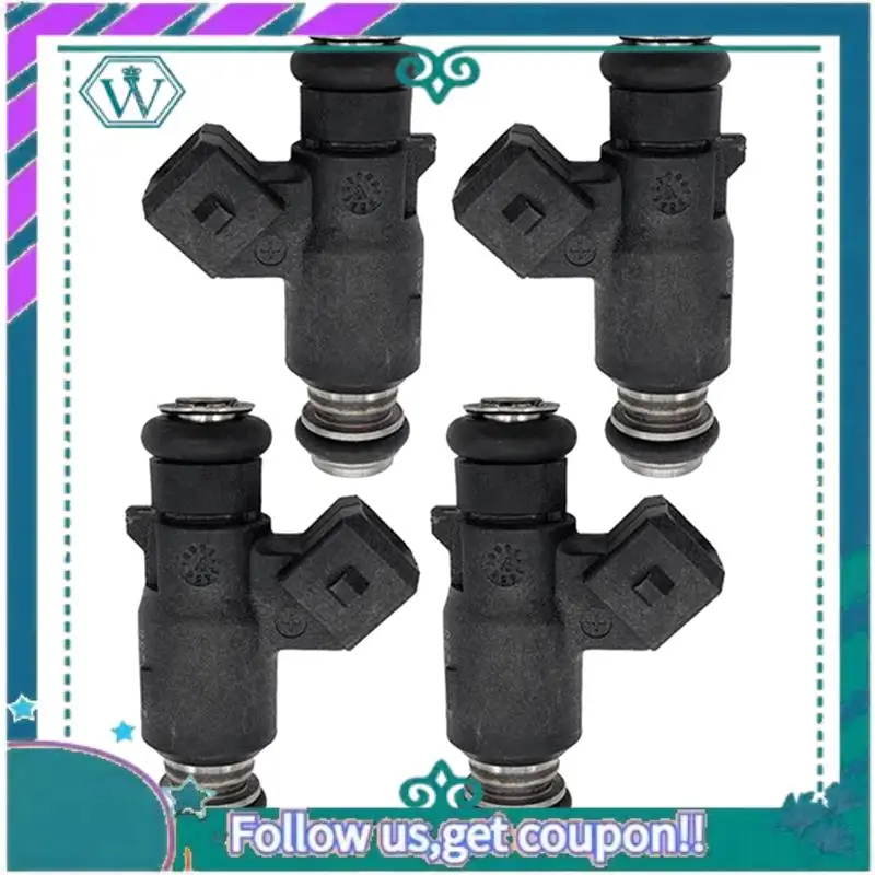 AA92-4PCS Fuel Injector Nozzle 25335288 For Mercury Mariner 40HP-60HP Outboard 2-Stroke 2002-2006 Replacement