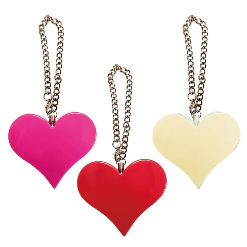 2024 New 130DB Personal Alarm Attack Alarm Heart Shape Personal Security Alarm Keychain Emergency Self D efense Siren