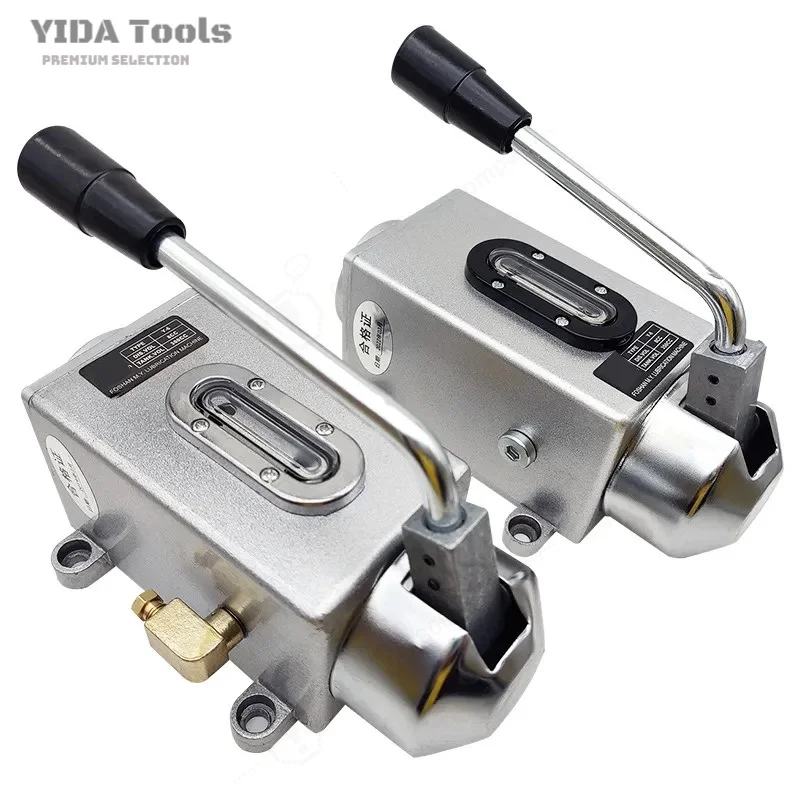 Y-8 Oil Pump Machine Tool Lubrication Pump for CNC Lathe Y-6 Hand Oil Pot Metal Base Manual Lubrication Pump
