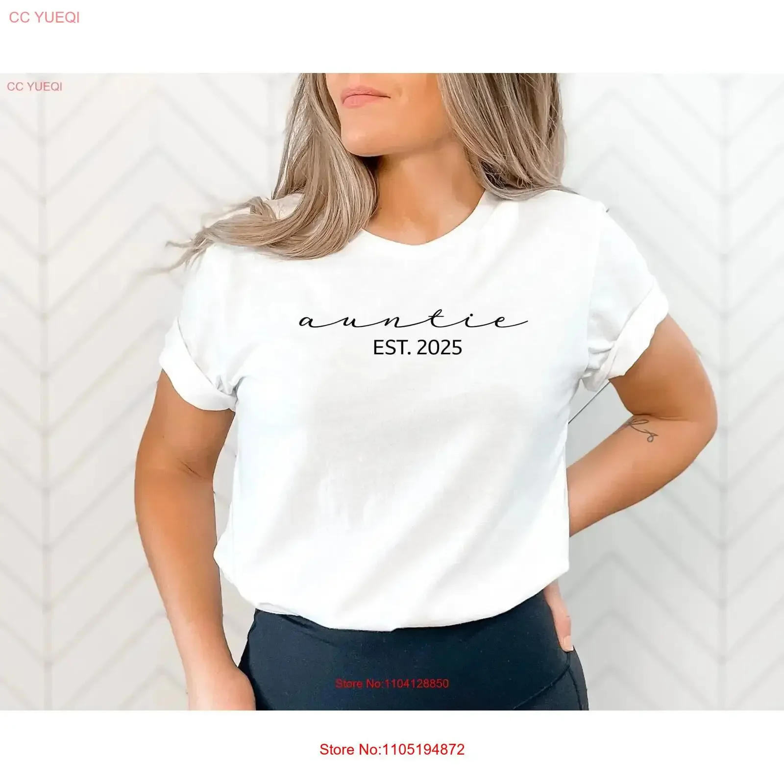 

Auntie Est 2024, футболка AunT Best Birthday New Life Sister, крутая винтажная стираная дизайнерская одежда, топ для повседневной носки, модная одежда