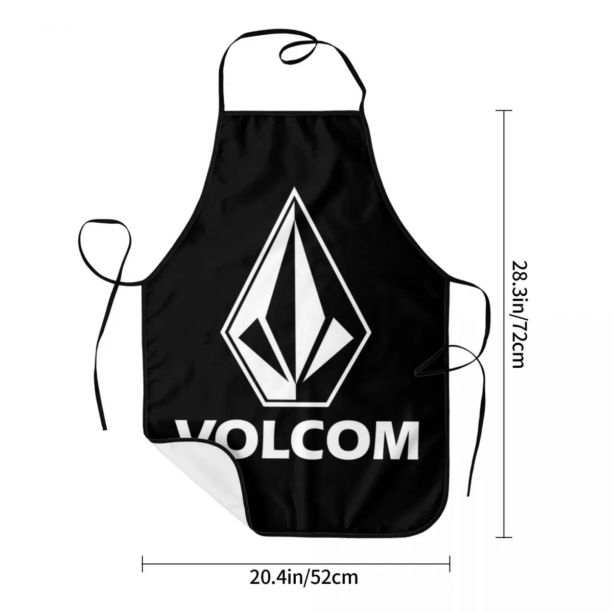 Best Volcom White Apron Chef Cooking Baking Tablier Waterproof Bib Kitchen Cleaning Pinafore for Women Men Painting