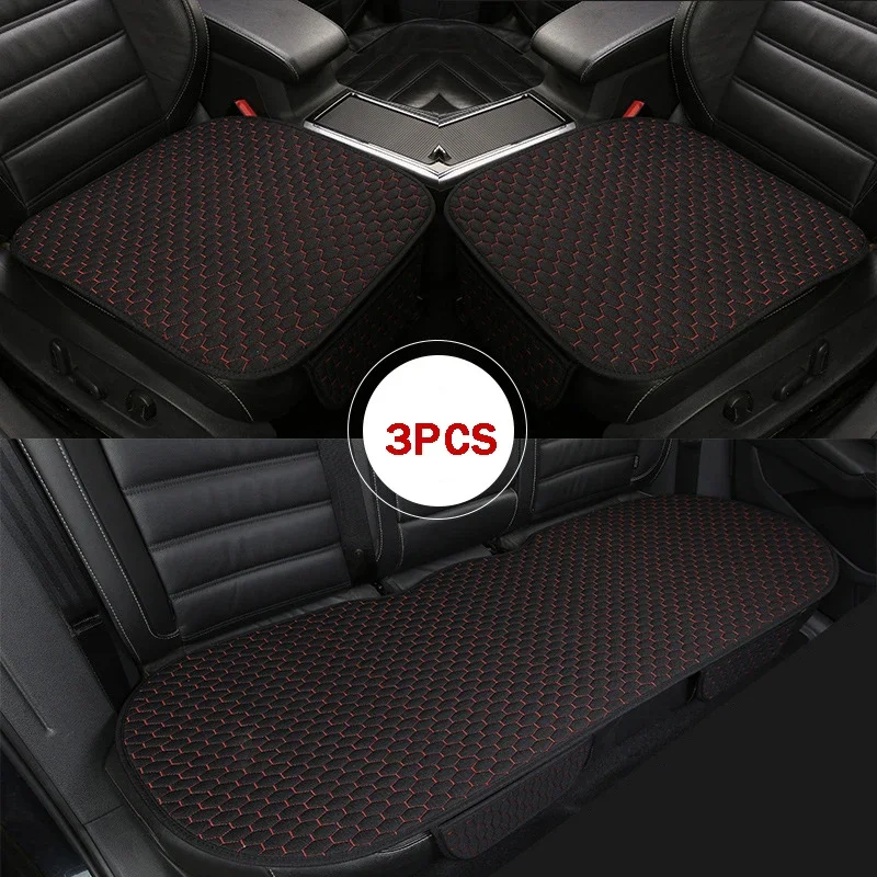 Car Seat Custion Front/rear Flax Breathable Auto Seats Protector Cover Pad for BYD Atto 3/Song Pro/Song Plus/Dolphin/Han 22-23