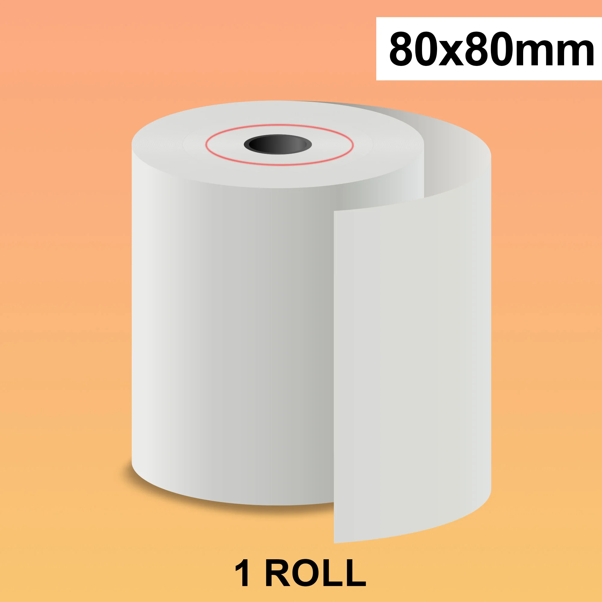 

Термобумага для чеков, белая бумага для мини-портативного термопринтера чеков 80 мм для деловой печати