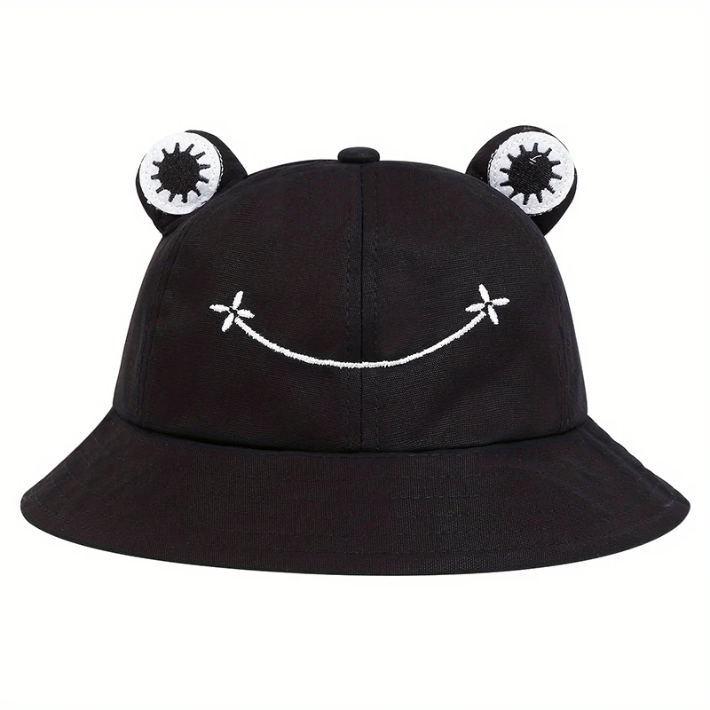 Children Cute Frog Style Personality Bucket Hats Fishermen Caps Outdoor Casual Cap Sunscreen Hat For Boy Girl