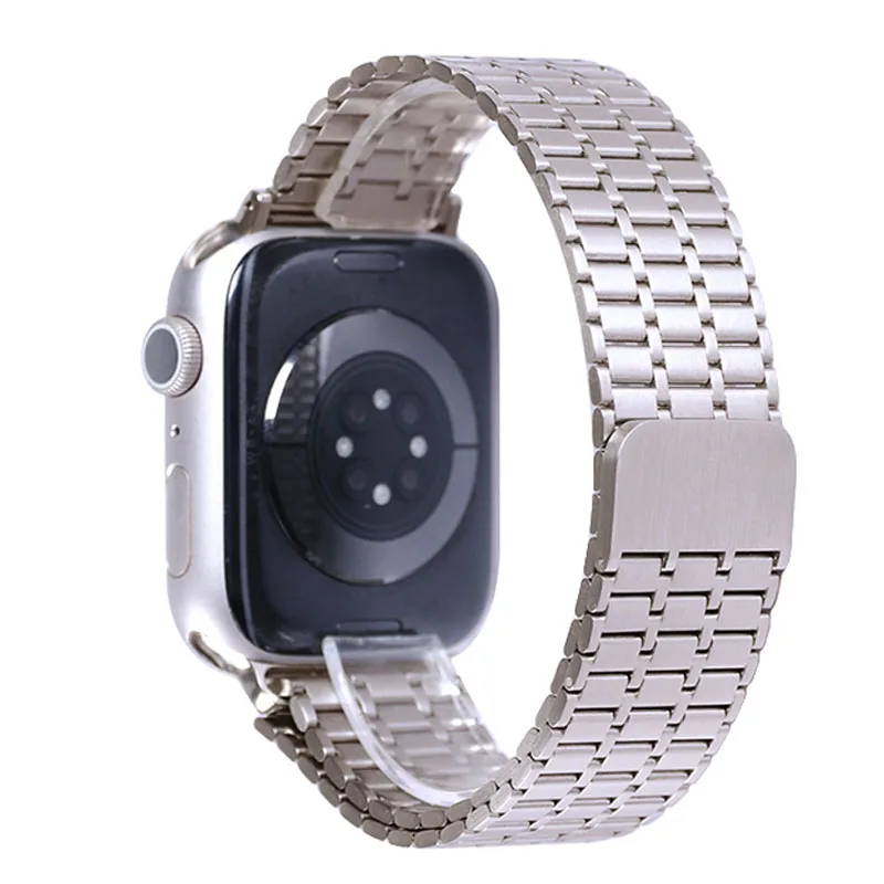 Apple Watchシリーズ11 10 9 8 7 6 SE 46mm 42mm 45 44mm 40 41mm用磁気ステンレススチールストラップ、iWatch Ultra 2 3 49mm用バンド