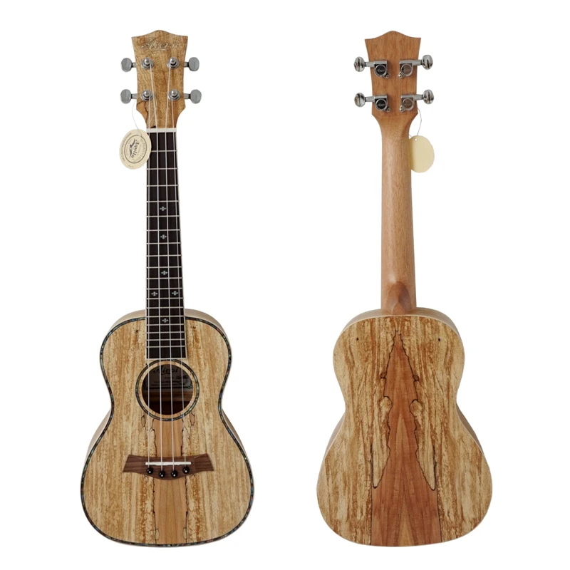 

Aiersi Brand Spalted Maple 23 Inch Ukulele China Ukulele Concert Ukulele For Sale