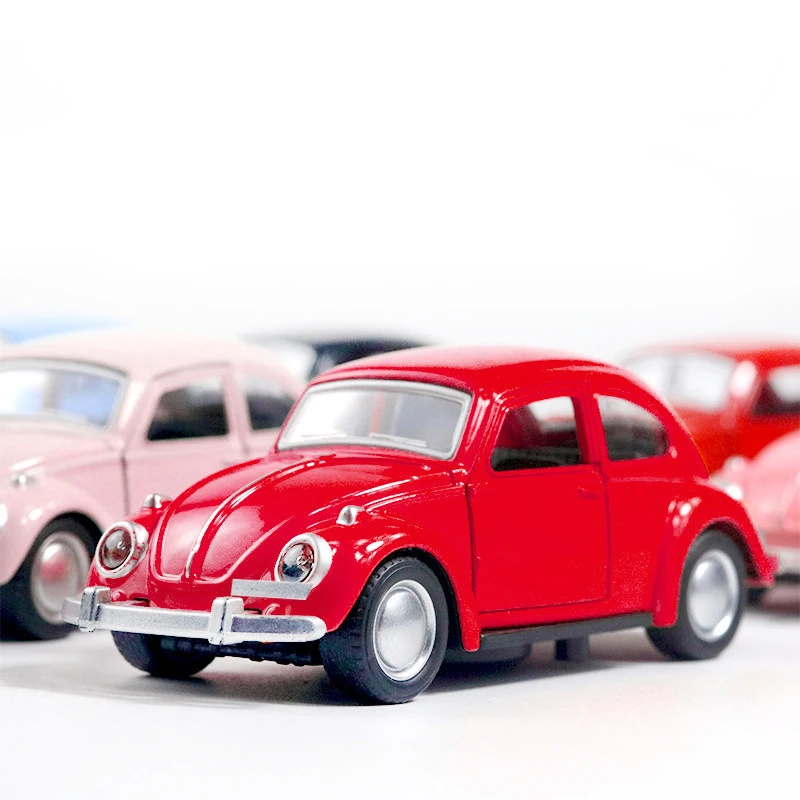 Beetle Vintage Classic Car Model,Kids Toy Car,Alloy Vehicle Model,Cake Decoration Accessories,1:36