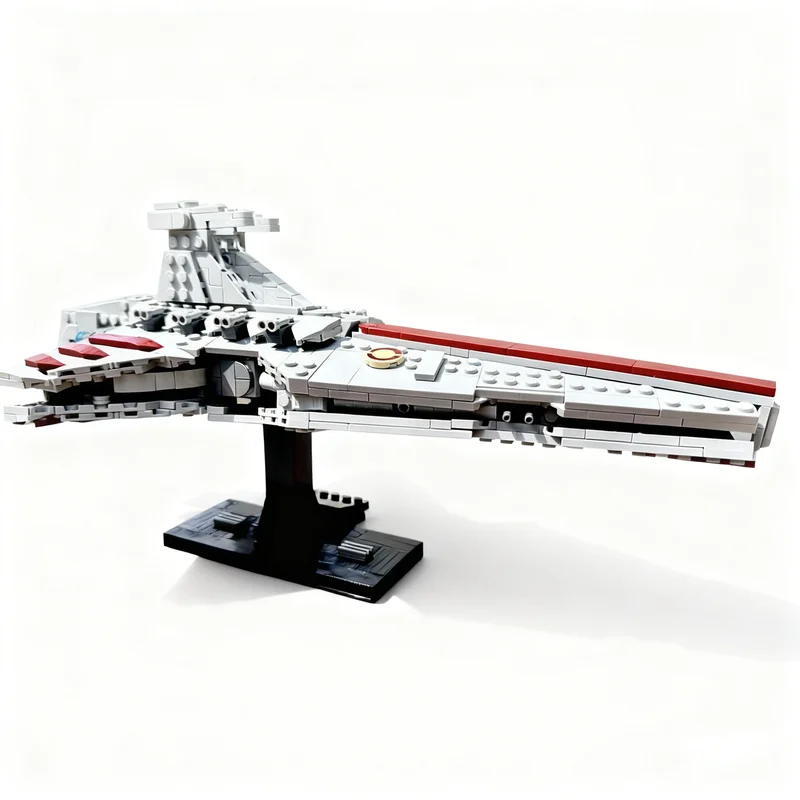 880 Piezas MOC MIDI Scale Venator Star Battle, Bloques de Construcción de Modelos, Juguete de Arquitectura, Idea de Regalo Creativo de Navidad, Ladrillo Educativo
