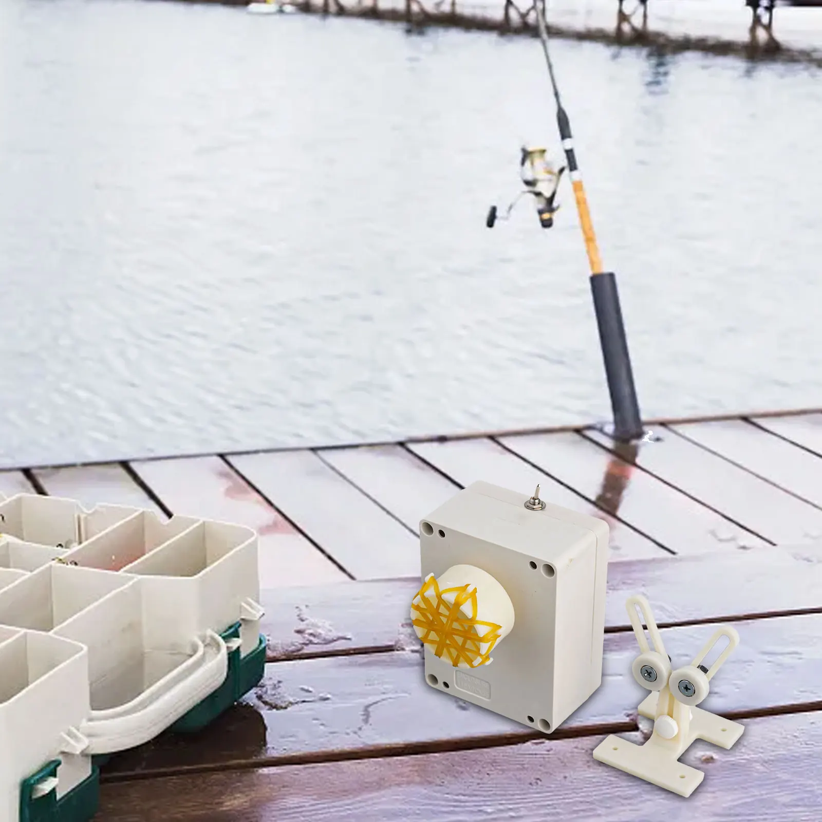 Olta Sarma Elektrikli Tahrik Makinesi Olta Yapı Tamir Araçları DIY Kaldırma Braketi Ile Balıkçılık Aksesuarları