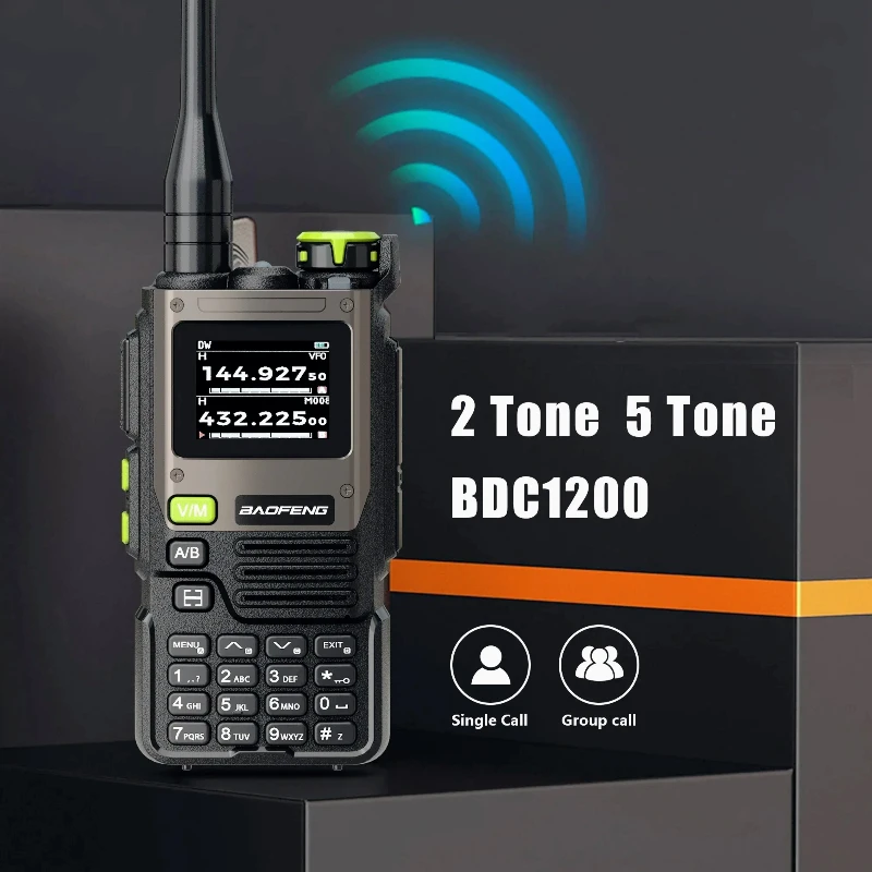 BF-K61 Pro Baofeng اسلكية تخاطب UHF VHF نسخة لاسلكية تردد متعدد الموجات 640CH نوع C شاحن #4