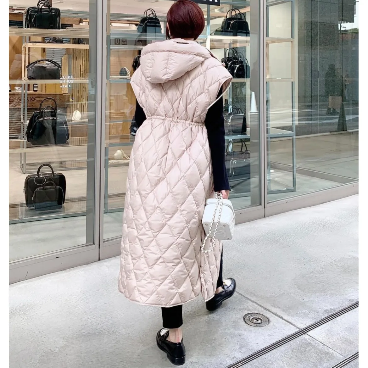 Hooded Long Warm Svel Jaet Vest Korean Sle Regular Fit Medium Softn Other Fabric Autumn Winter Women's Sweater