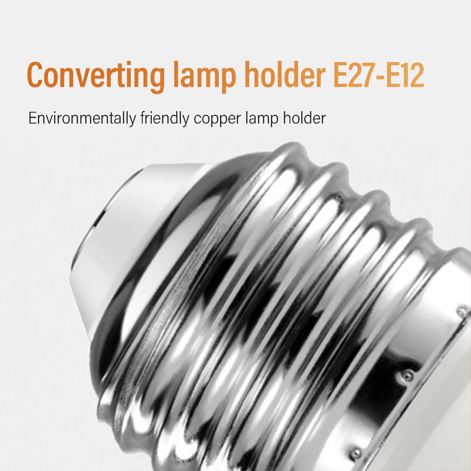 

E27 To E12 Base LED Light Converter E27 To E12 Base Adapter for Workshops Restaurants Hotels Light Base Adapter Home Use Tool