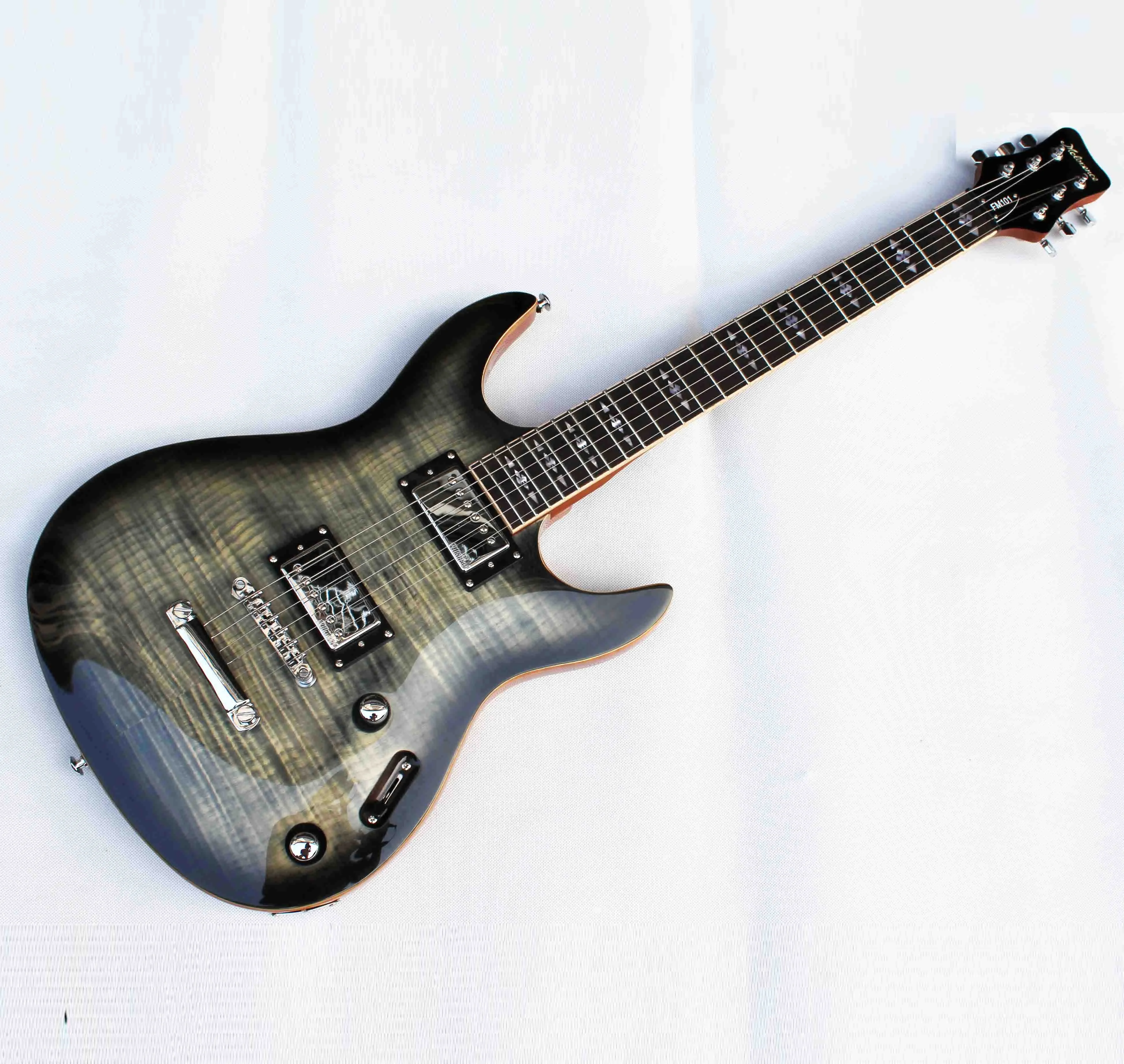 

FM101-BK High grade framus style electric guitar, electric guitars, customized logo as buyer request