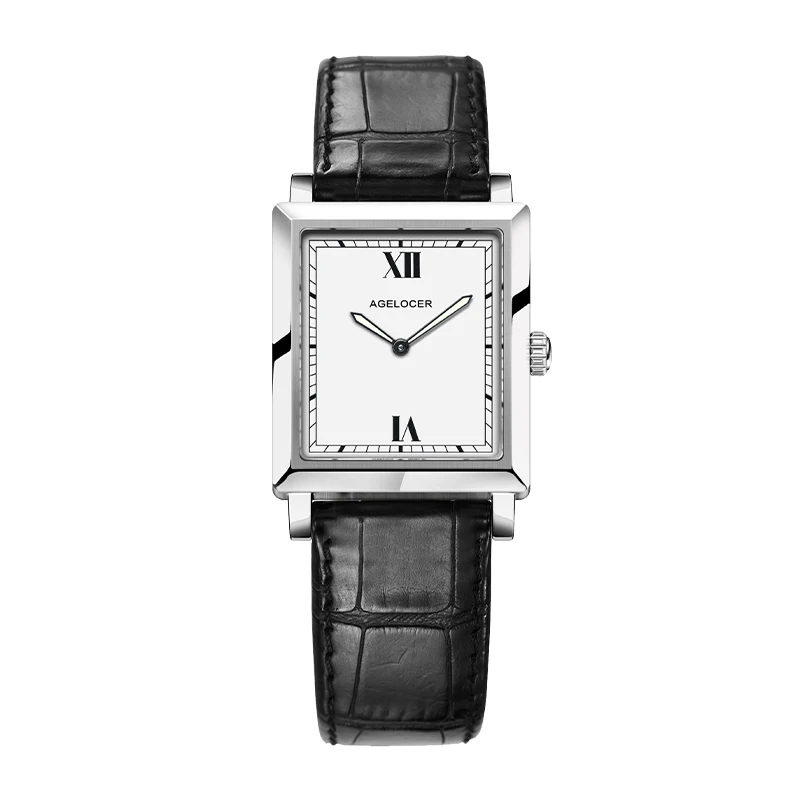 AGELOCER Original Codex Watch Women's Square Classic Quartz Watch Birthday Gift for Women