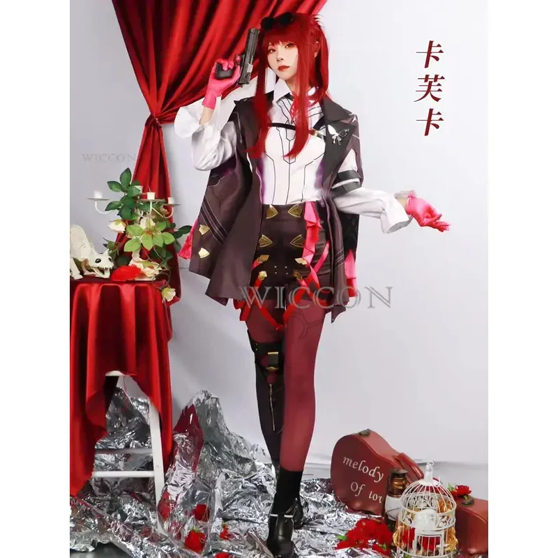 Kafka Cosplay Anime Game Honkai: Star Rail Costume Sweet Lovely Combat Uniform Women Halloween Party Role Play Clothing Outfit