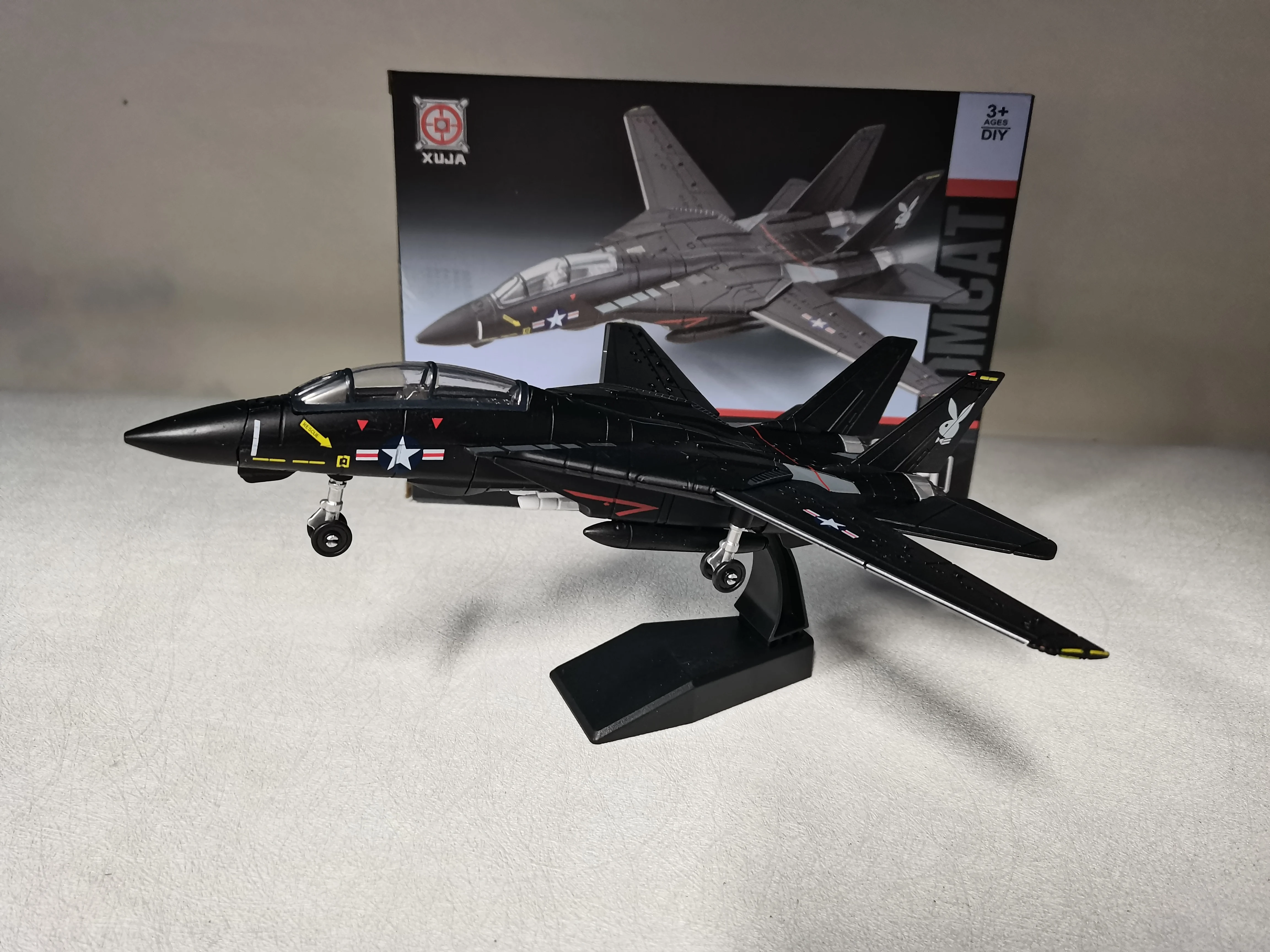 1/72 F-14 Tomcat Warplane Fighter Model ABS Assembly Model Aircraft Simulation Airplanes Building Kit Hobby modeling