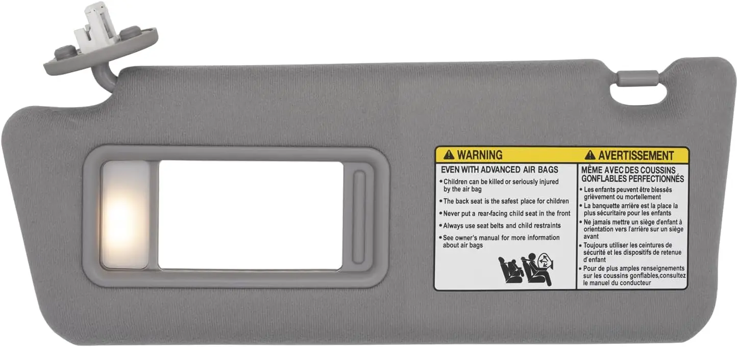 

Левый солнцезащитный козырек для Toyota Tacoma 2005-2015 с подсветкой, серый цвет