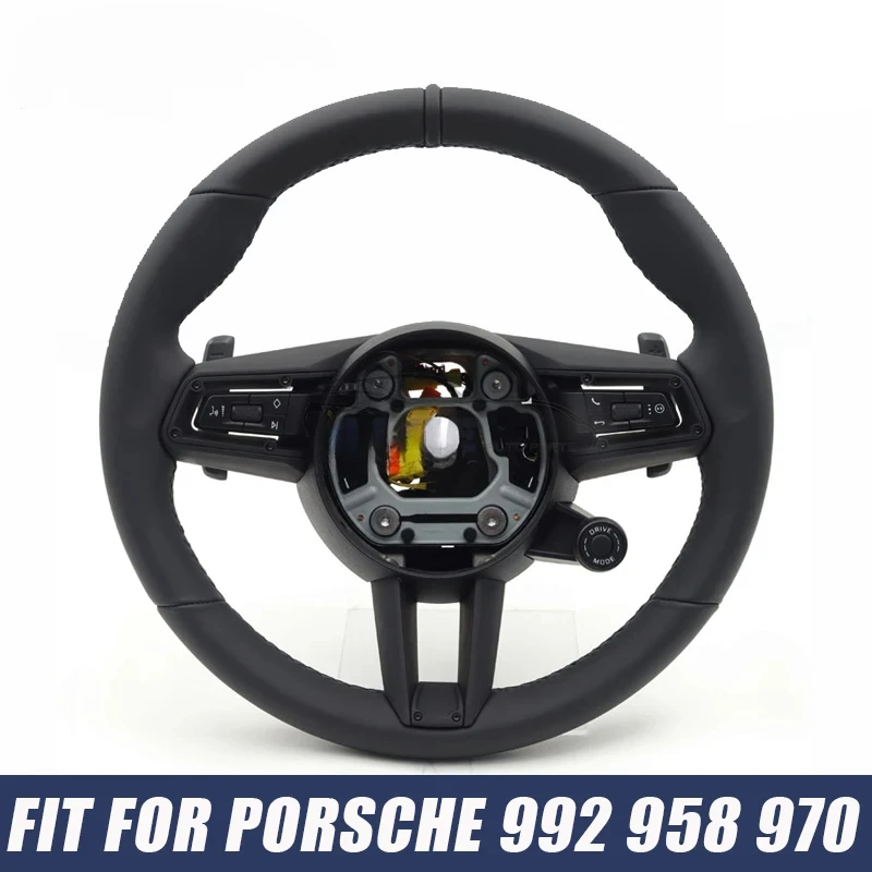 

Car Nappa Leather Steering Wheel for Porsche Macan Turbo Panamera 718 911 970 992 991 GT2 GT3 997 Cayenne 958 Car Accessories