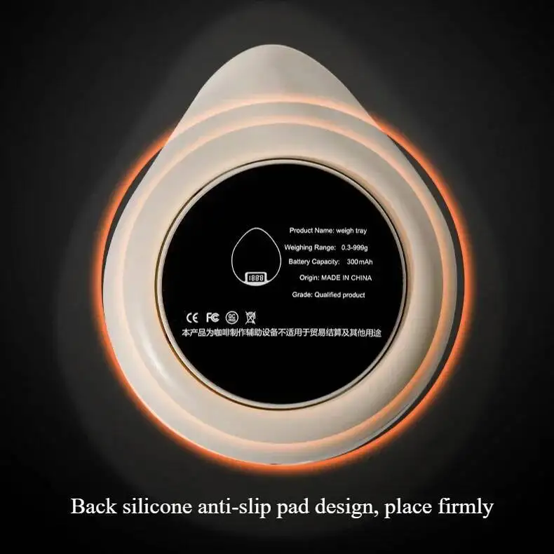 Mini báscula electrónica portátil para café, bandeja de exhibición para pesaje de Espresso, báscula multifunción de gramos pequeña para uso en cafetería y cocina para el hogar