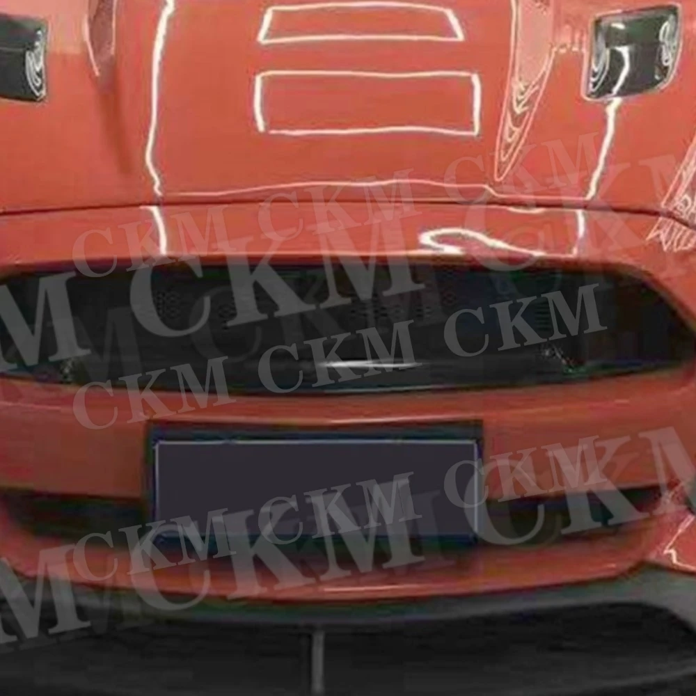 

CKMUUER For Ford Mustang Coupe 2 Door 2015 2016 2017 Carbon Head Bumper Shovel Protector Skid Plate Front Lip Chin Spoiler Auto