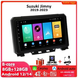 Autoradio For Suzuki Jimny 2019-2023 Car Radio 4G WIFI Multimedia Video Player Navigation GPS Carplay Android Auto Head Unit