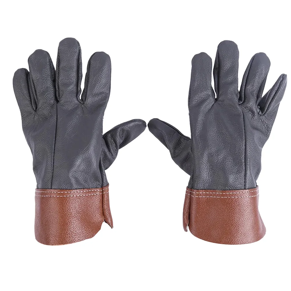

1Pair Welding Gloves Welding Protection Thick Breathable Gloves For Barbecue Electric Welding Soldering Equipment Parts