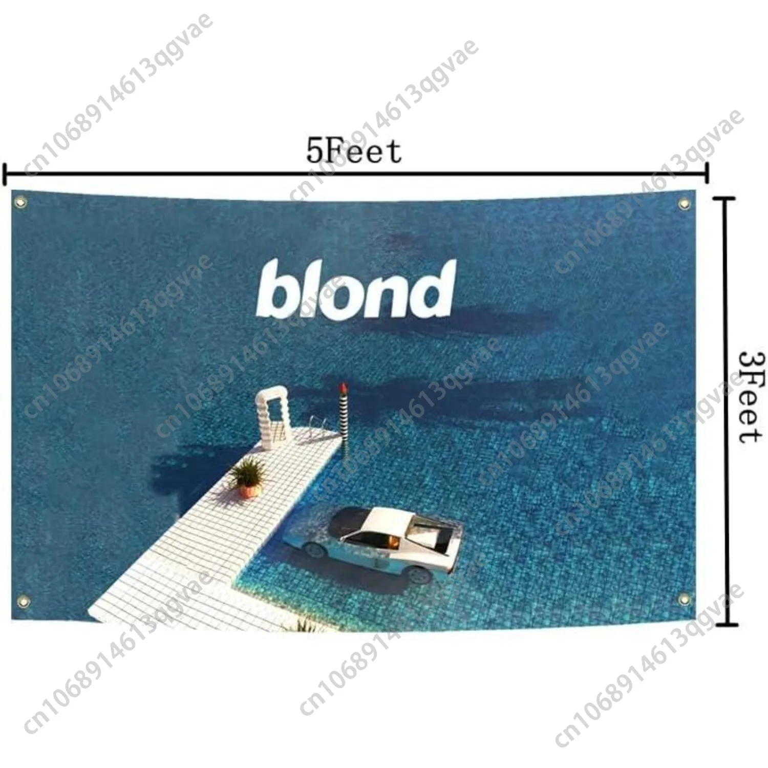 الأشقر المشارك العلم فرانك الموسيقى المحيط نسيج البوليستر HD الطباعة للكلية النوم كهف غرفة الجدار الديكور مخصص الديكور #5