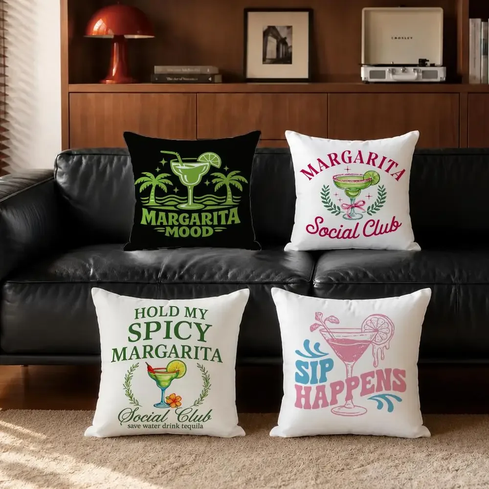 Cocktail Cushion Cover Cushion Cover Set 4Pcs 50x50 45x45 40x40 Pillowcase Decorative Sofa Home Decor