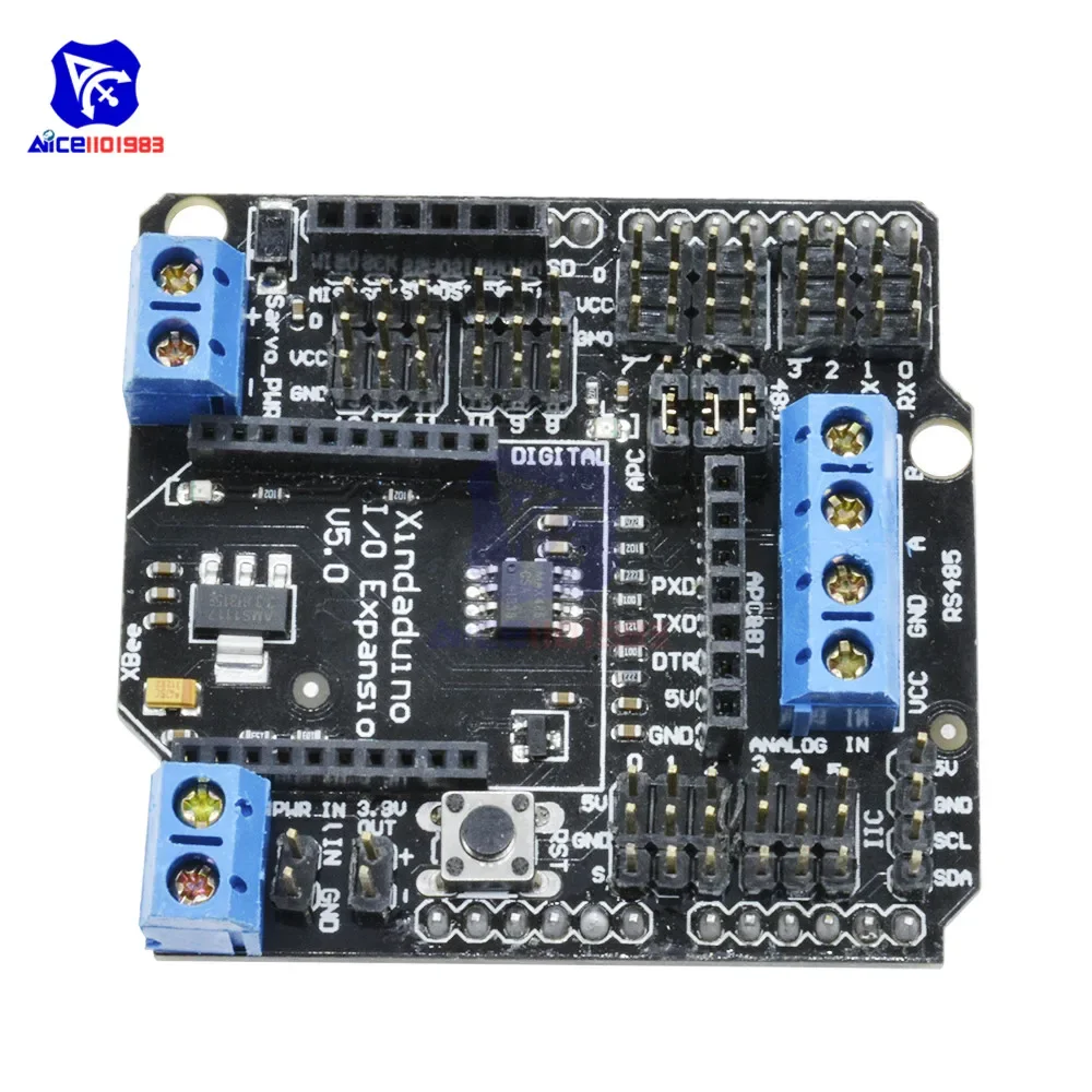 diymore I/O Sensor Expansion Module V5.0 Xbee Development Shield RS485 V5 for Arduino