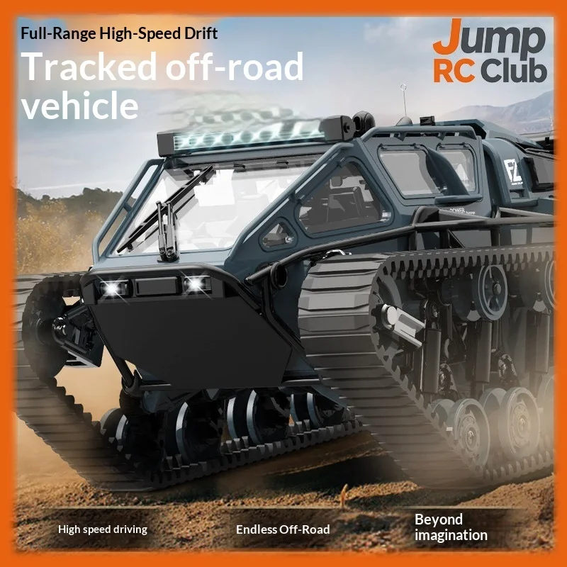 

Радиоуправляемый вездеходный танк EV3-F4, имитация гусеничного внедорожника, военная машина, дрифт, игрушечная модель автомобиля для мальчиков, уличная боевая игра