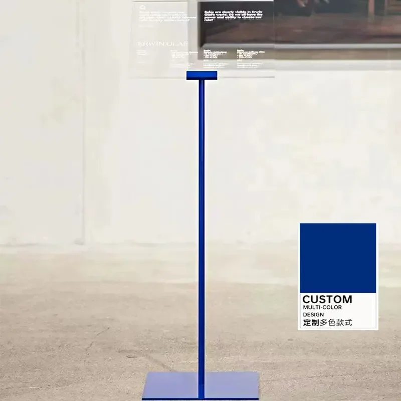 JMZ Acrylic Metal Paint Display Stand Sign Holder Retail Store Advertising Guide Card Stand Creative Shop Signage Indicator