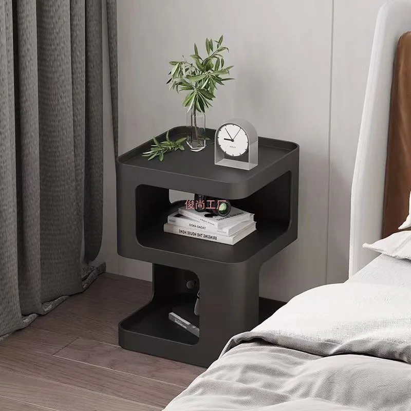 クリエイティブな寝室用ソファ、防水防錆ティーテーブルキャビネット、軽量高級北欧風3層収納ラック