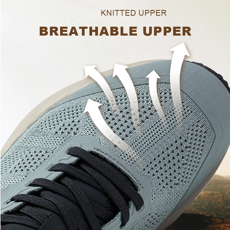 Baasploa Men Hiking Shoes 2025 Fashion New Comfort Wear Resistant Outdoor Shoes Men Breathable Mesh Casual Sneakers Climbing