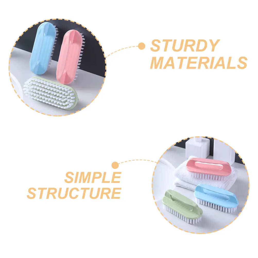 

3 шт., щетка для одежды, щетка для обуви с щетиной, прочный скраб для стирки одежды, набор пластиковых инструментов для чистки ручной стирки