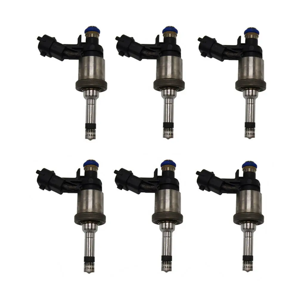 Set of 6 Fuel Injectors For 2010-2011 Chevrolet Camaro 3.6L V6 12638530