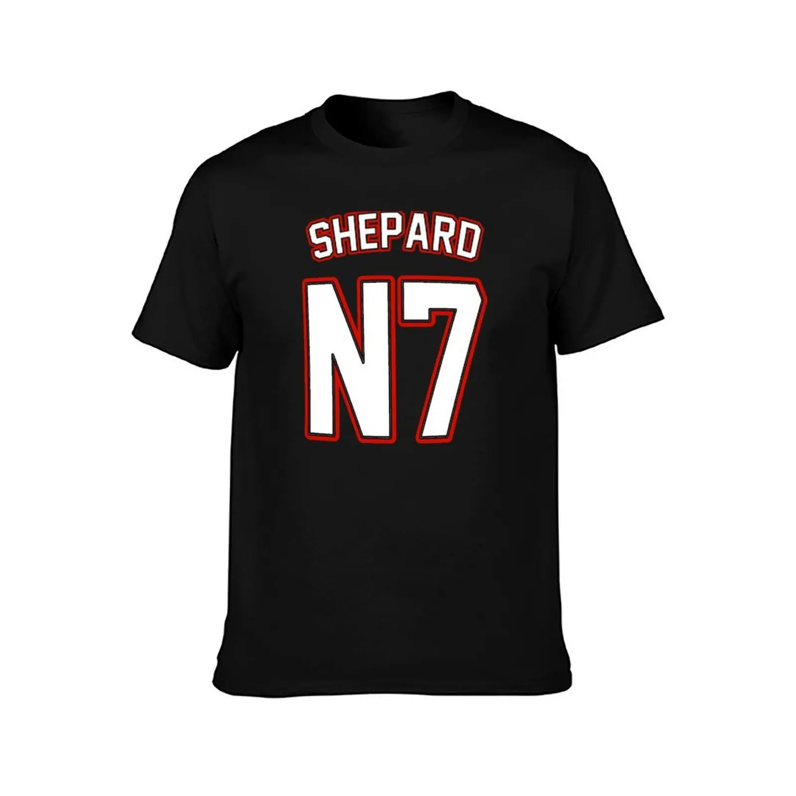 Commander Shepard Jersey | Mass Effect Athletic Jersey | White Lettering T-Shirt, Summer Casual Cotton Tee, Unisex Men Women