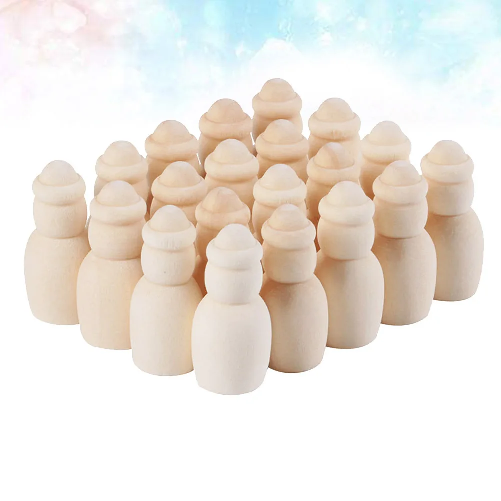 20 個クリエイティブ DIY 落書き塗装木材スライス家庭用装飾子供 DIY 絵画ウッドチップアートクラフトアクセサリー