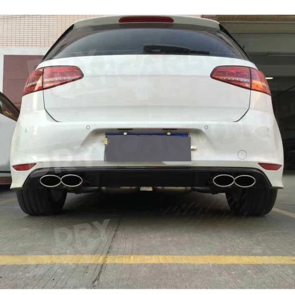 

Карбоновый задний диффузор-спойлер для Volkswagen VW GOLF 7 R R LINE Hatchback 2014-2017, стандартный тюнинг автомобиля