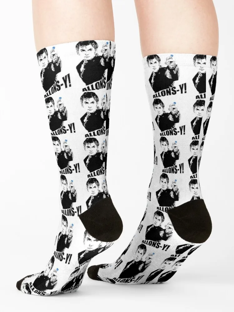 allons-y! Socks hiking funny gifts retro golf Socks Male Women's