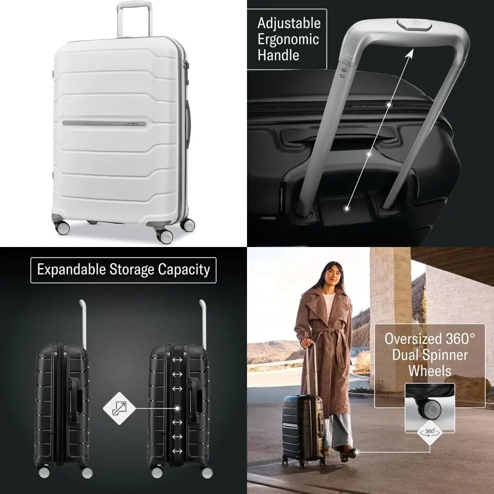 

28-дюймовый большой двойной спиннерный багажник — замок tsa, одобренный авиакомпанией, легкий вес