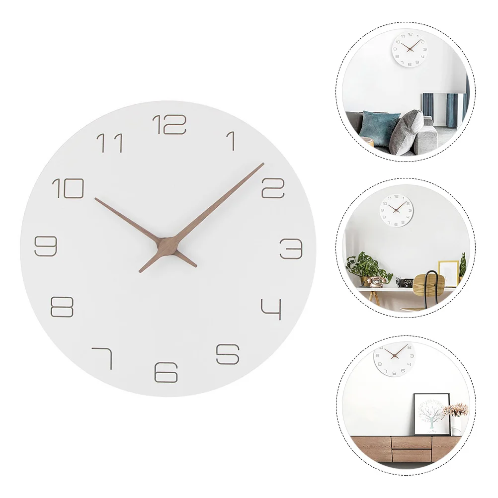 

Creative Wooden Wall Clock Modern Design Home Decor Silent Mute Clock Decorative Hanging for Living Room Home Decor