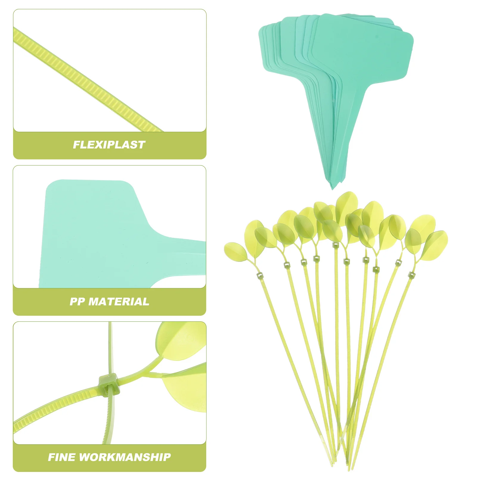 

1Set Plant Wire Ties Adjustable Flexible Plastic Gardening Tool Plant Label Ties for Vegetables Vines Support Gardening Tool