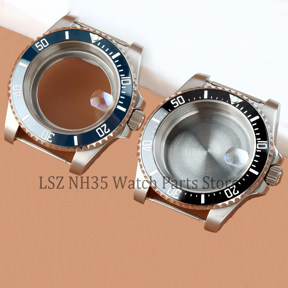

40mm NH35 Stainless Steel Watch Case Sapphire Mirror Glass Waterproof For Submariner NH34 NH35 NH36 NH38 Movement 28.5mm Dial