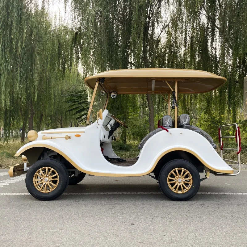 Dylante 72V Lithium Battery Travel Electric Vintage Classical Car 7500w Sightseeing Bus Car with CE Approved